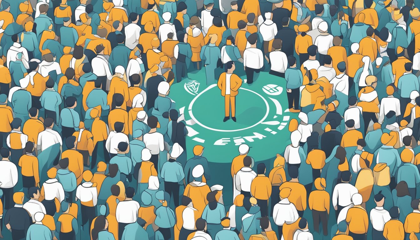 Multiple brands' logos surround a small influencer, symbolizing successful collaborations