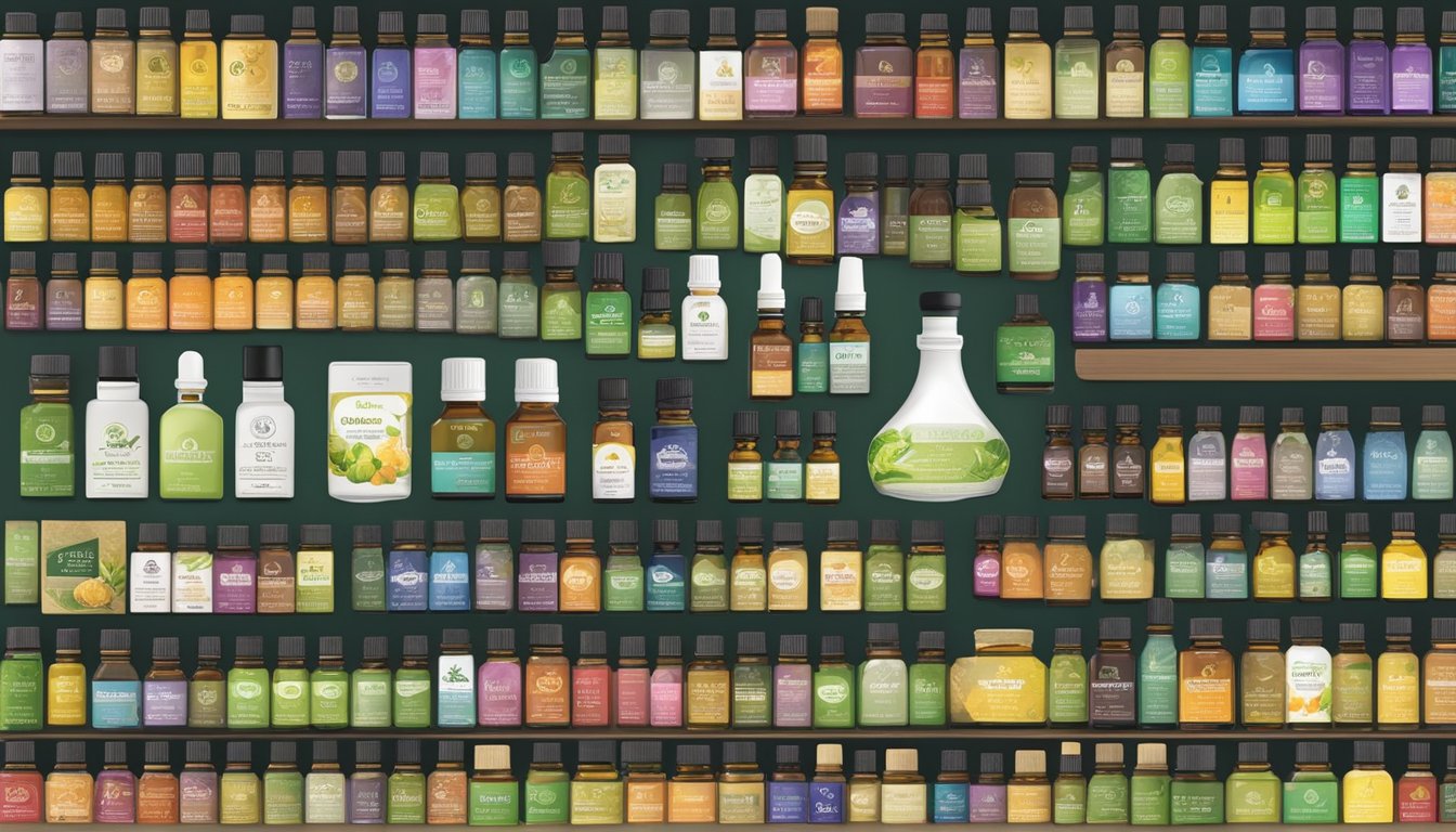 A collection of top food grade essential oil brands displayed with their respective quality standards and certifications