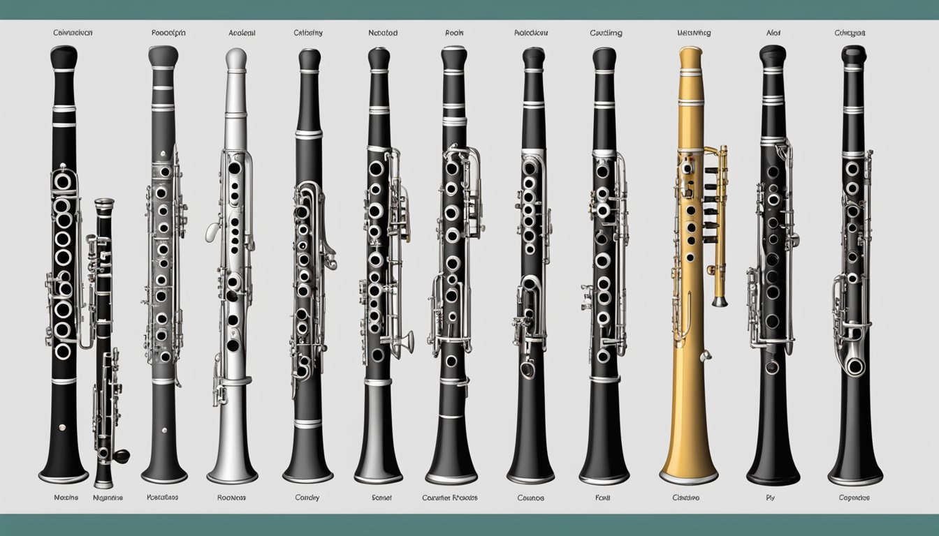 Various clarinet brands displayed with labels "Noteworthy" and "Avoid" for comparison
