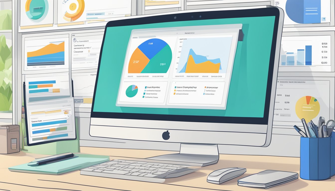 A computer screen displaying the ebay brand registry dashboard with a list of reported violations and enforcement actions