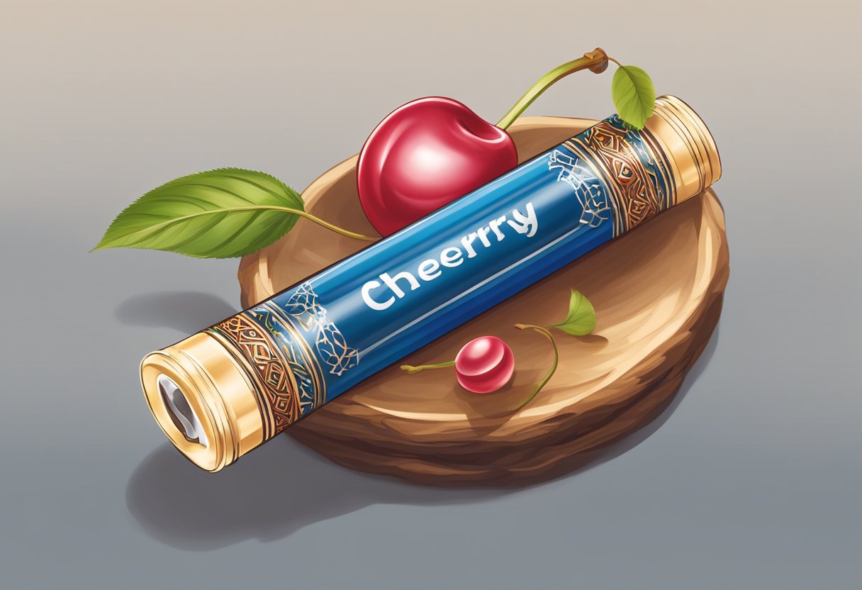 A cherry chapstick placed on a traditional cultural artifact, symbolizing its significance and meaning in the culture