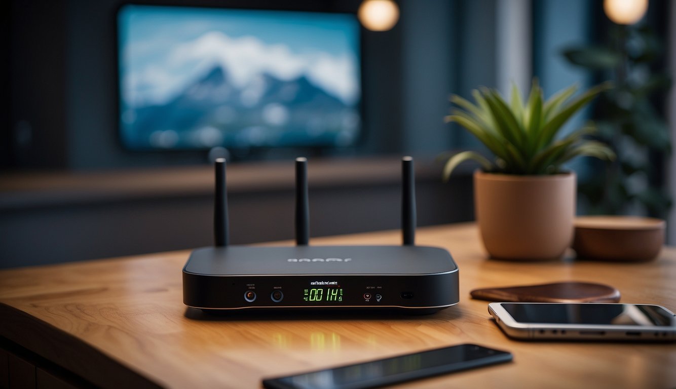 A smart Wi-Fi system: router, smart devices, cloud connection