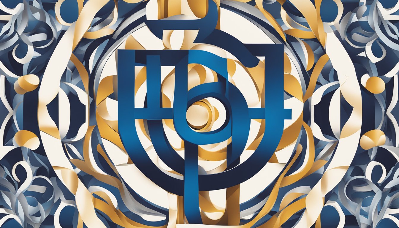 The Loewe brand logo, a stylized uppercase "L" intertwined with an "O," is set against a backdrop of luxurious textures and colors, representing the brand's fusion of modernity and tradition