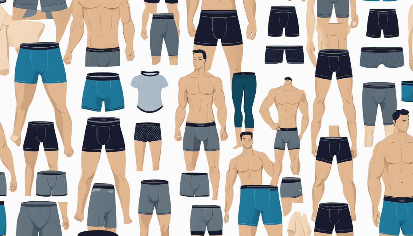 A variety of mens underwear brands displayed online with emphasis on comfort and fit
