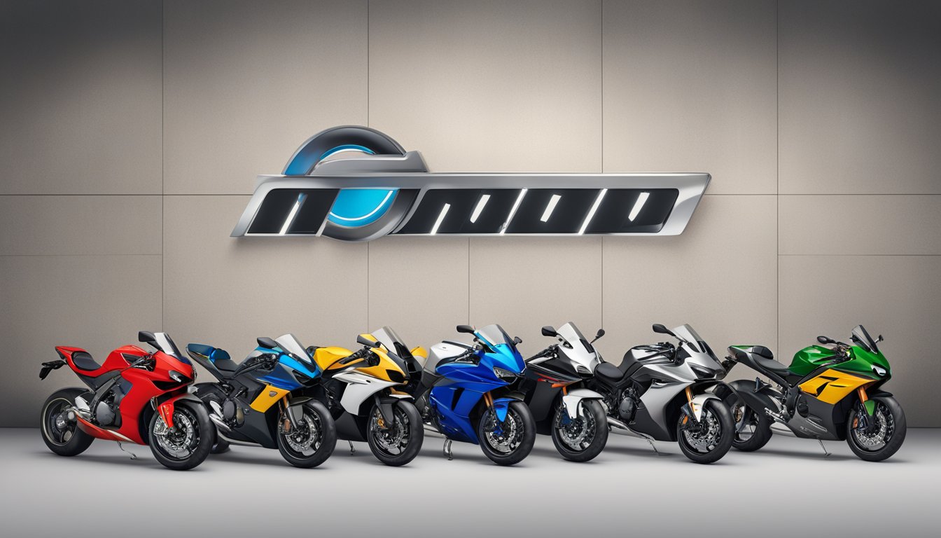 A lineup of motorcycle brands' logos on a sleek, modern backdrop, with "Frequently Asked Questions" prominently displayed
