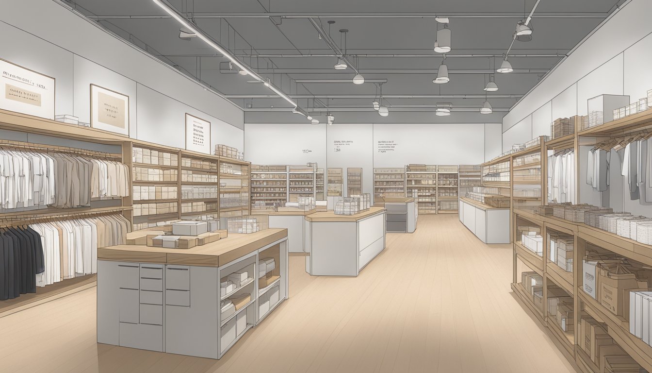 Muji's operational excellence: minimalist store layout, efficient supply chain, and high-quality products on display