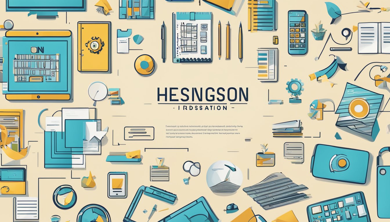 The Hidesign brand logo prominently displayed with a list of frequently asked questions surrounding it