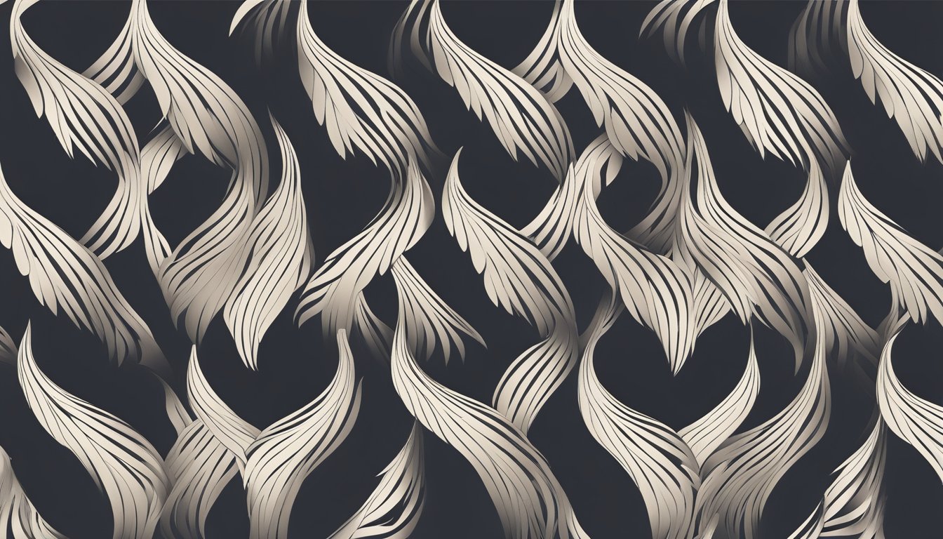 An elegant ovolo brand logo, intricately designed with flowing lines and precise details, stands out against a minimalist background