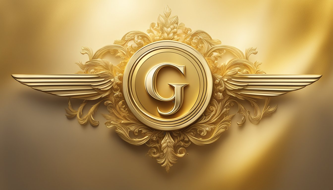A lavish logo emerges from a golden mist, symbolizing the birth of Guess as a luxury brand