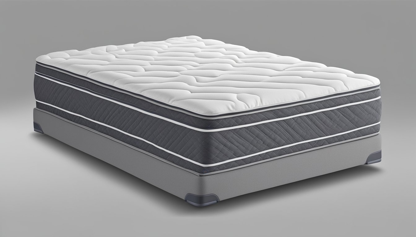 A plush mattress with memory foam top, supportive coils, and cooling gel. Luxurious pillow top and breathable fabric for ultimate comfort