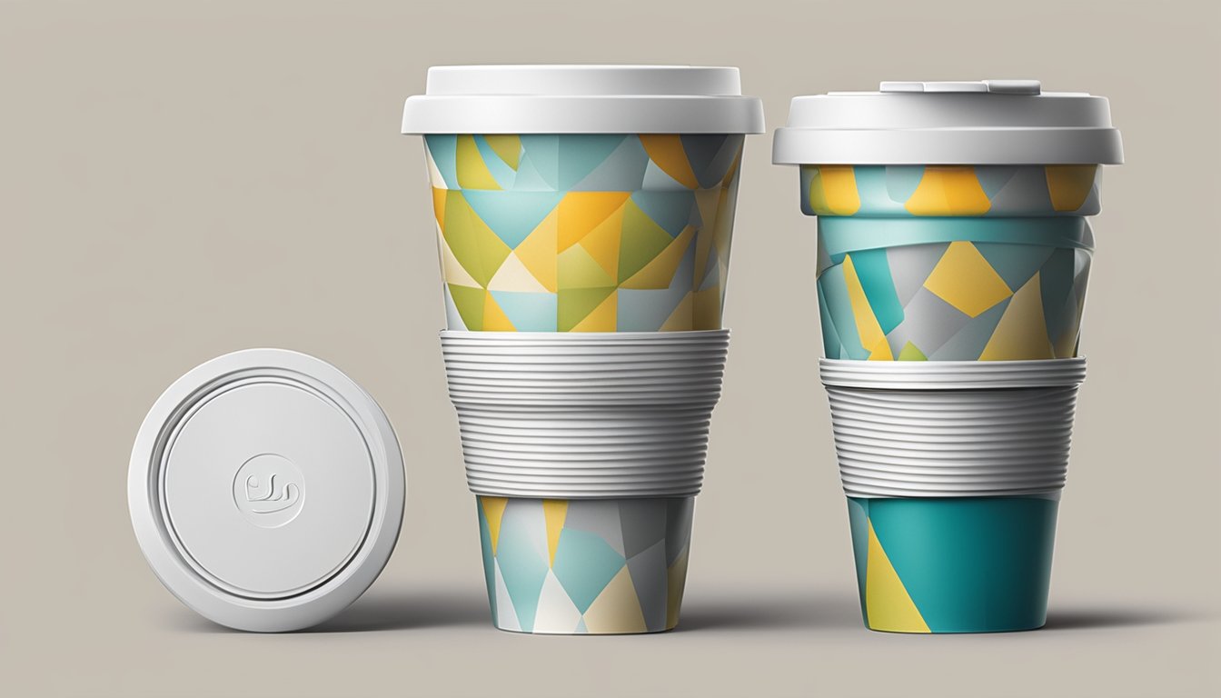 A branded collapsible coffee cup with sleek design and innovative features