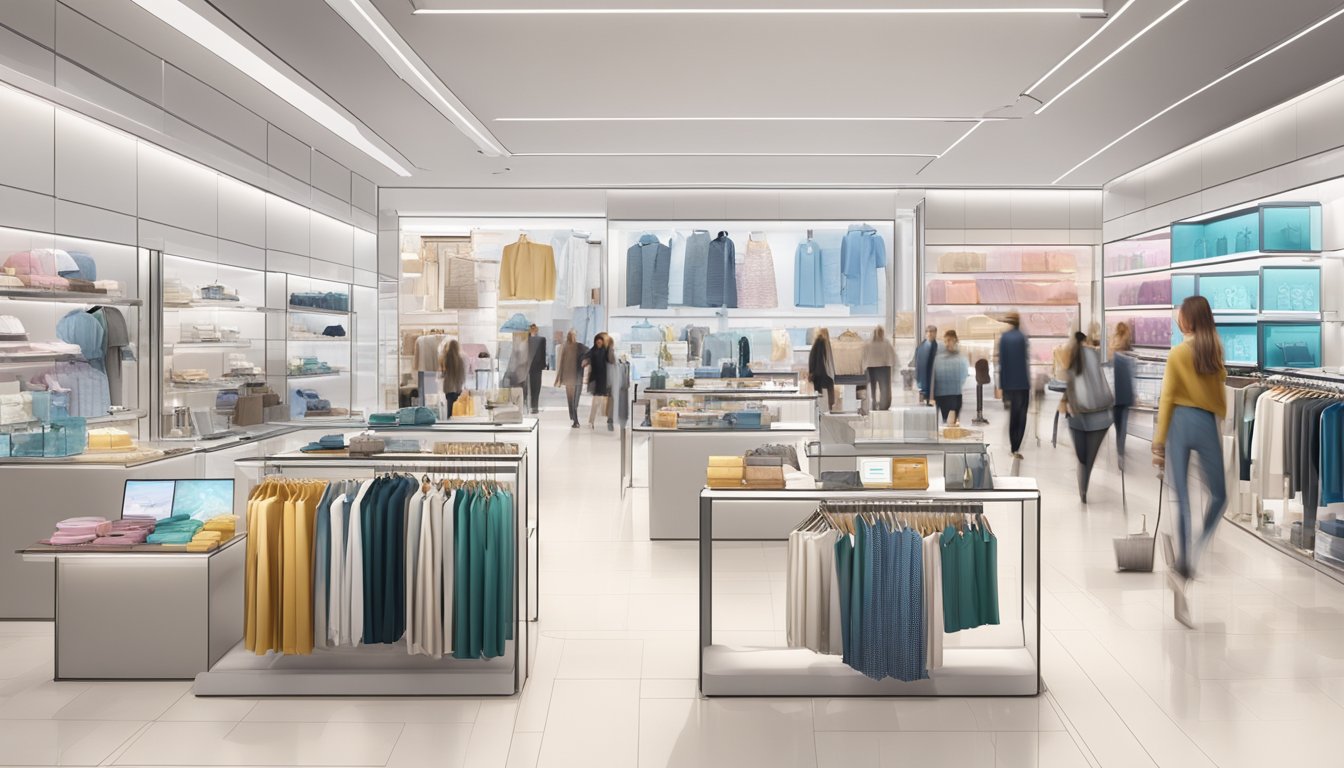 The Inditex group's retail stores are bustling with digital displays, smart mirrors, and seamless checkout systems, creating a futuristic shopping experience