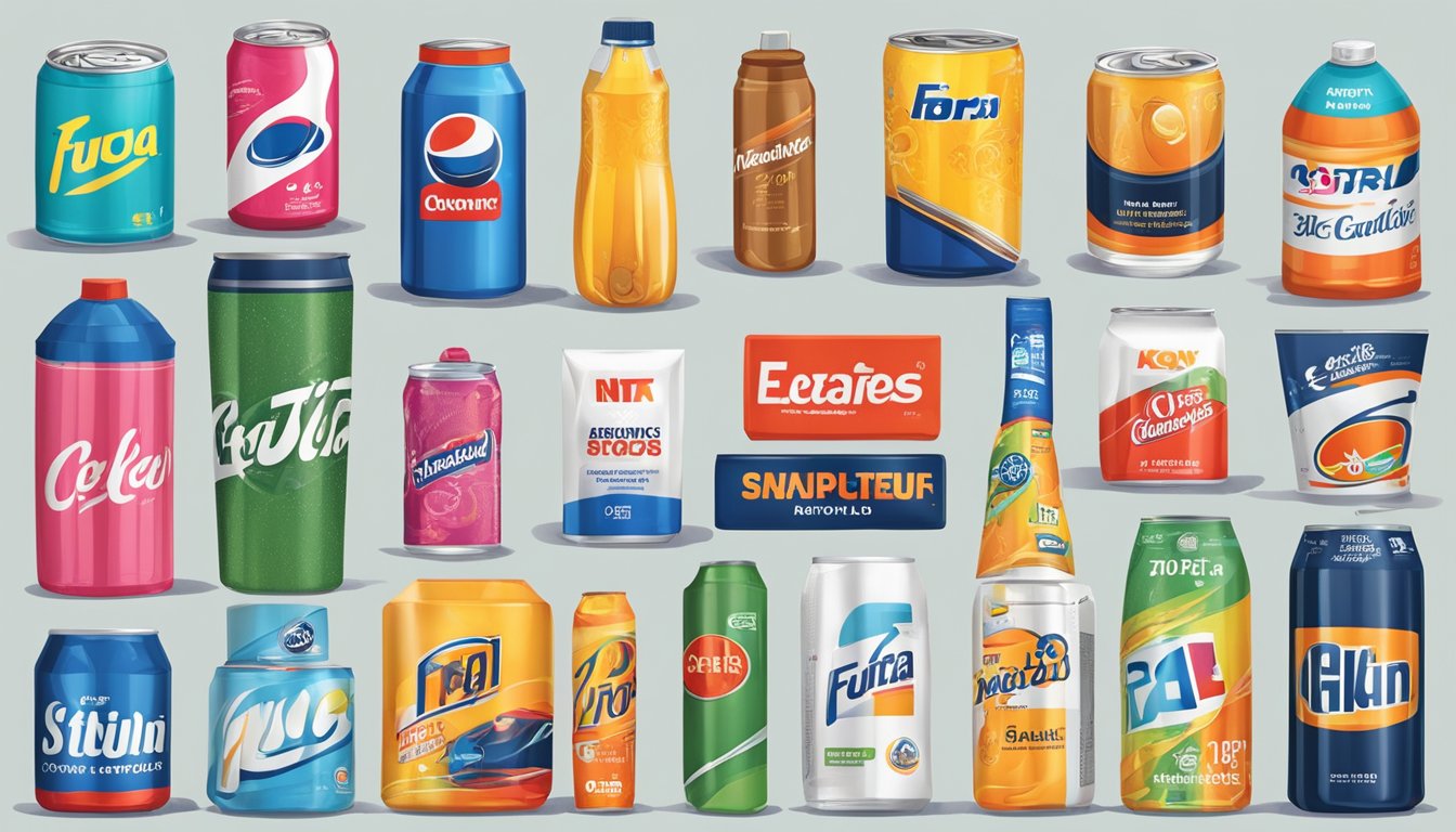 Various global brands featuring Futura font on products and advertisements, influencing pop culture and gaining widespread recognition