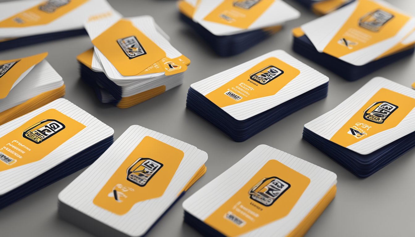 A stack of FAQ cards with the Continental brand logo, neatly organized on a desk