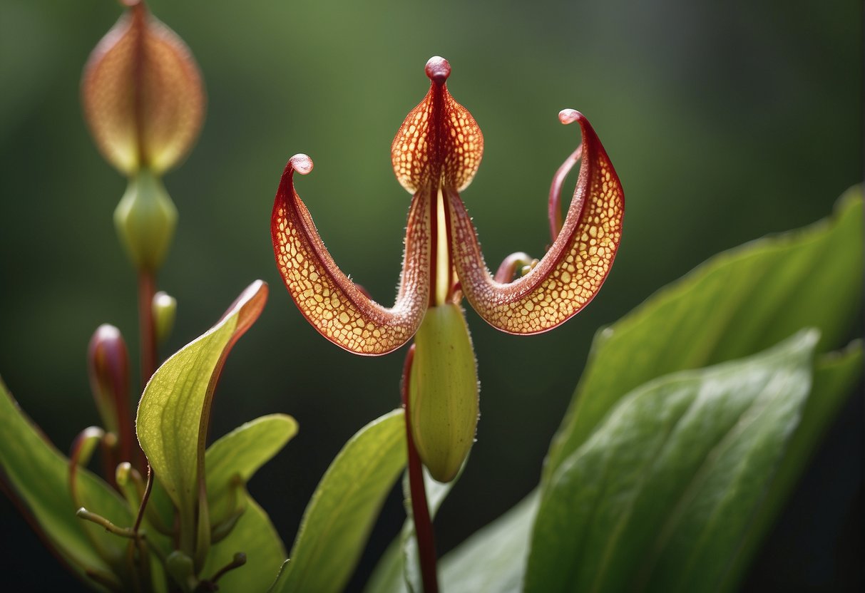 A pitcher plant captures and digests mosquitoes