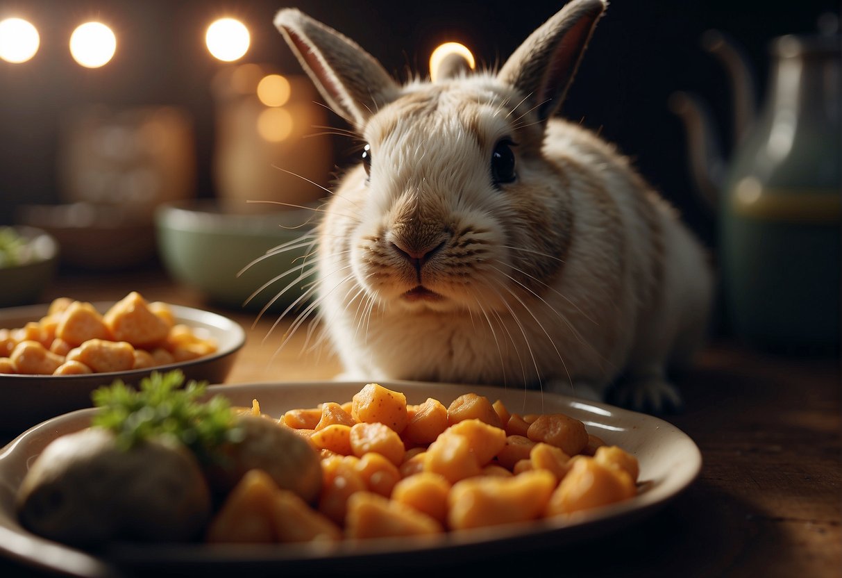 Bunnies wrinkle their noses at the pungent scent of vinegar and strong spices, turning away in distaste