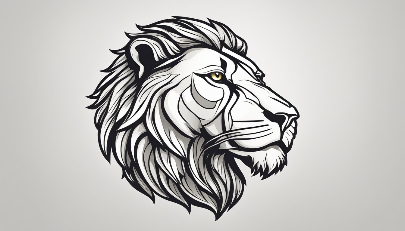 A lion emblem evolves from a simple outline to a detailed, majestic representation, symbolizing the growth and strength of the car brand