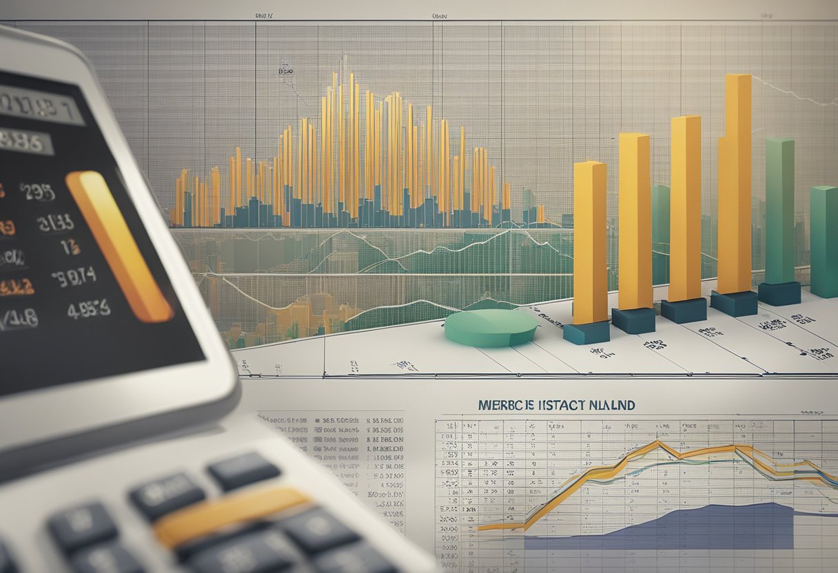 The bustling historical market trends on Mercer Island are depicted through a series of fluctuating real estate graphs and charts