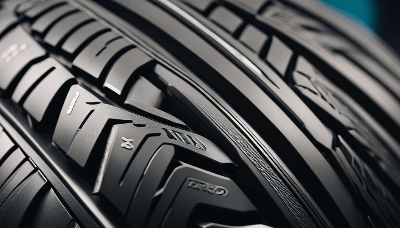 A set of Itaro tires, with a sturdy tread pattern and durable rubber compound, sits ready for installation on a sleek, modern car