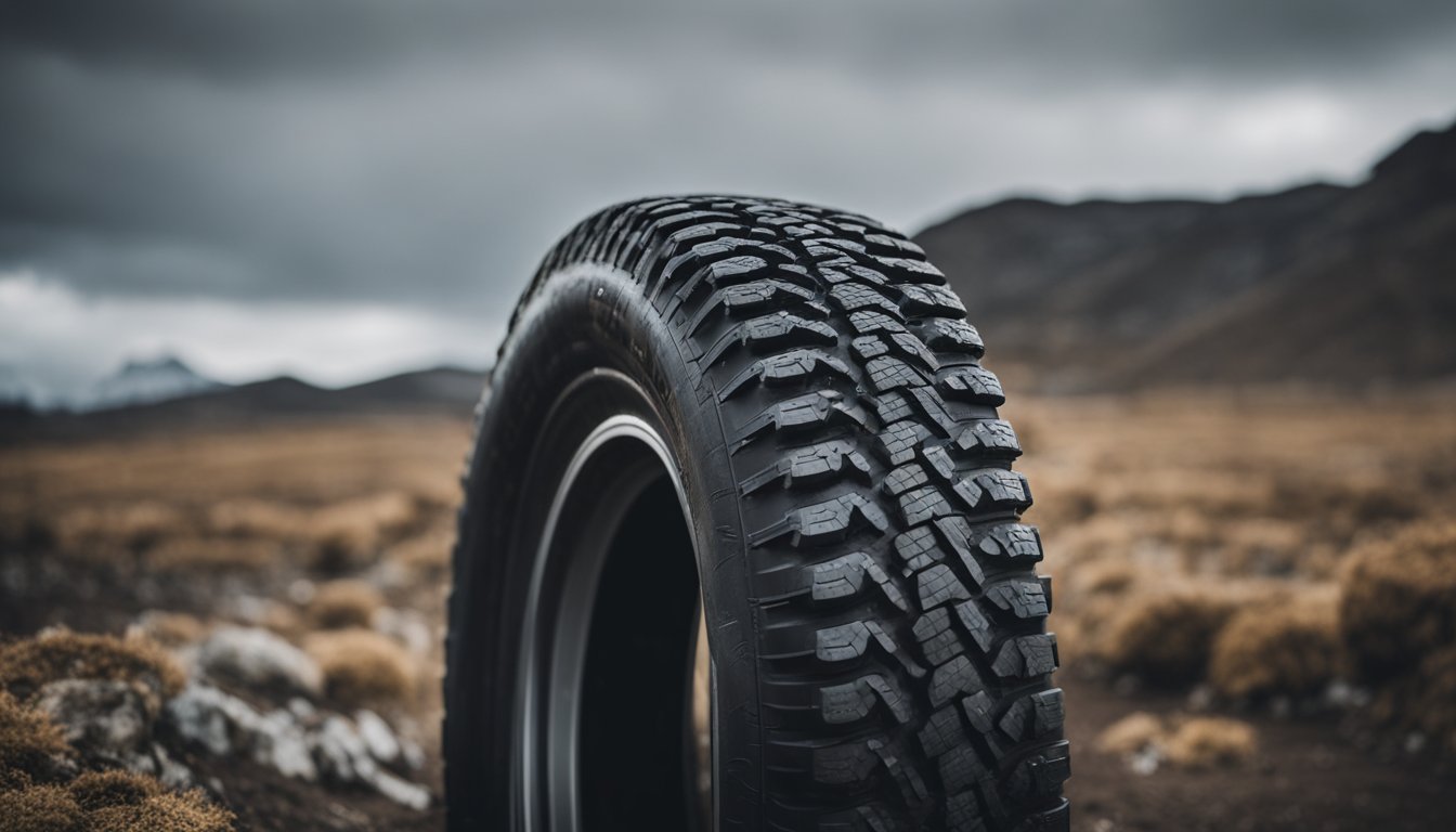 A tire from Itaro performs well in adverse conditions, showing resilience and durability on a rugged terrain
