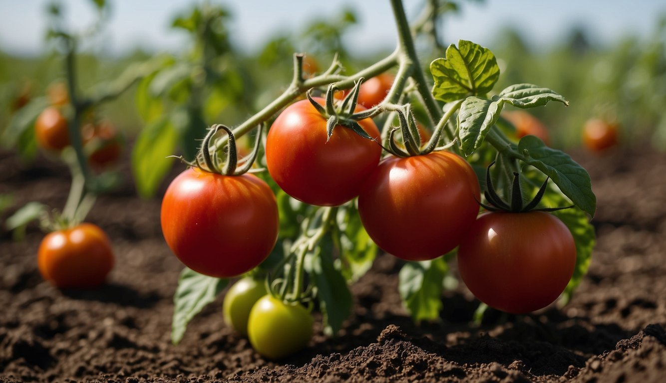Tomatoes are being planted sideways to manage pests and diseases