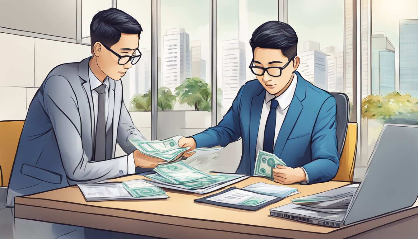 A legal money lender in Singapore processes monthly payments
