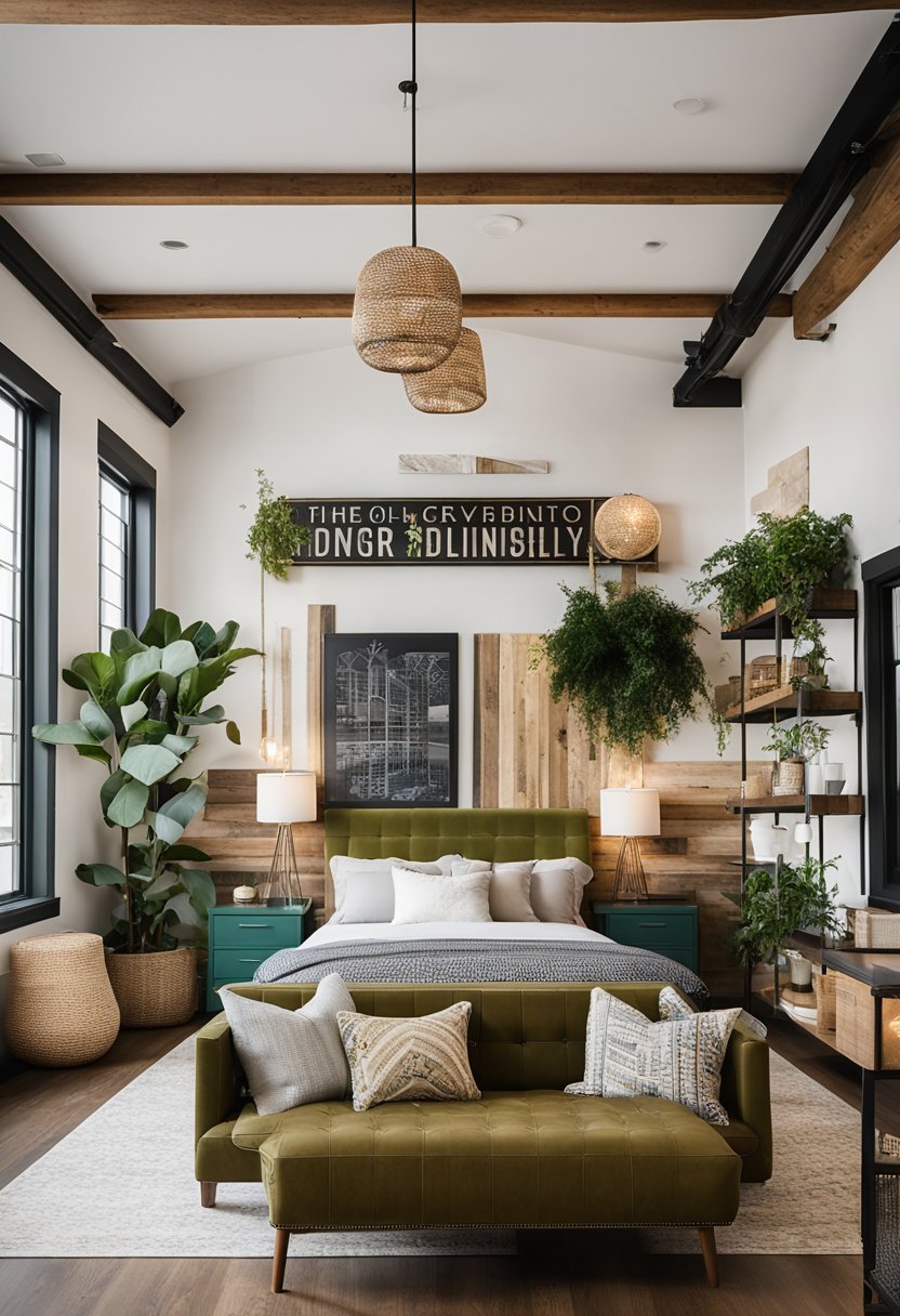 The Magnolia Loft at Green Door Lofts in Waco features eco-friendly vacation rentals with modern furnishings and sustainable design elements