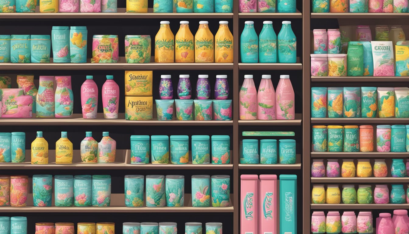 A store shelf displays various flavors of Arizona Tea in Singapore, with prominent signage indicating availability for purchase