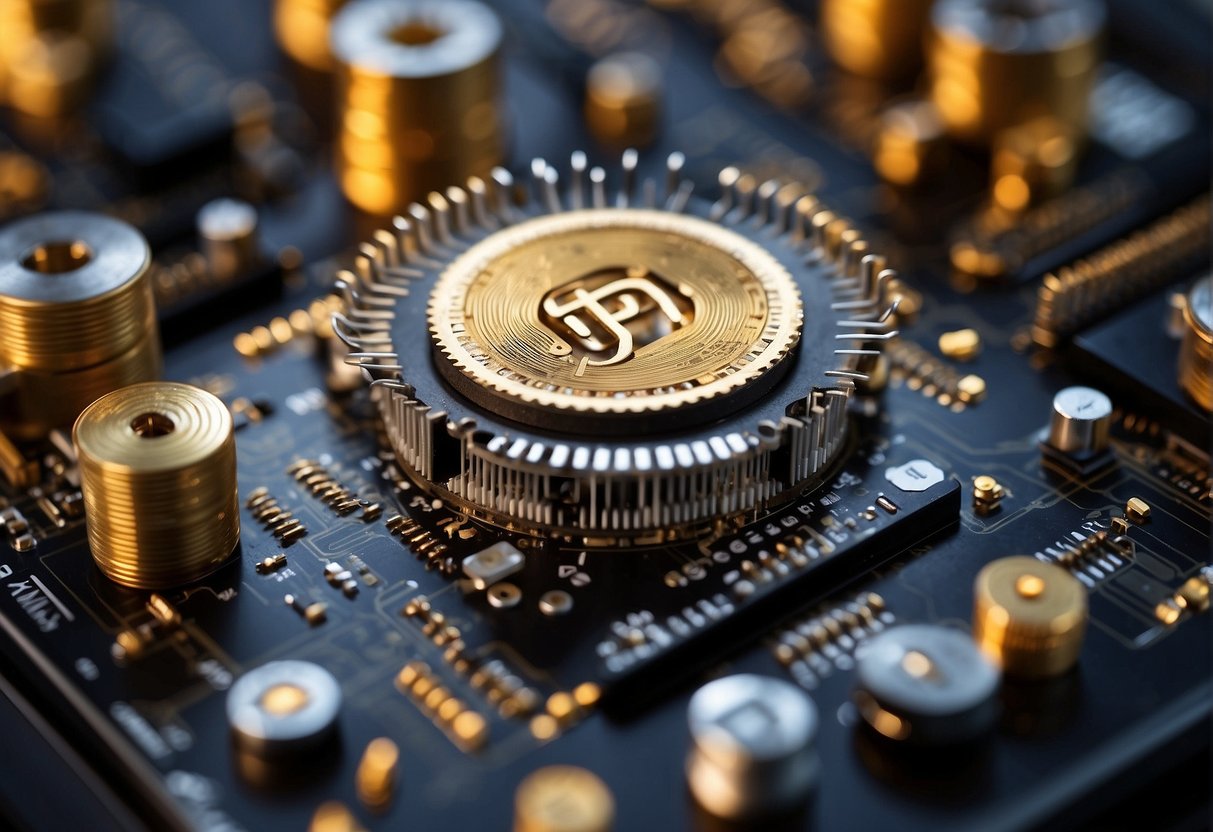 Pi's abilities growing, surrounded by digital devices and tools, symbolizing its expanding knowledge and capabilities