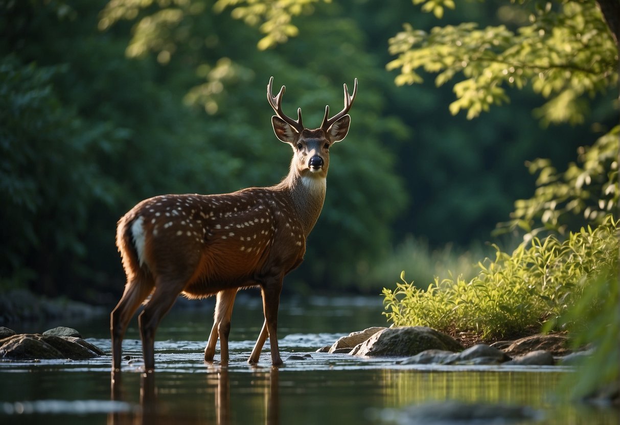 Lush green forests with deer, turkeys, and squirrels. Blue rivers teeming with fish and turtles. A variety of birds soaring through the skies