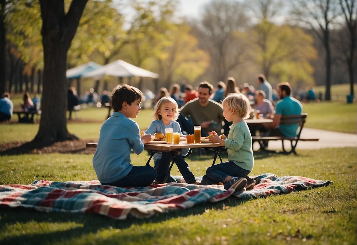 Families enjoy picnics at Missouri's scenic parks and leisure spots during spring break
