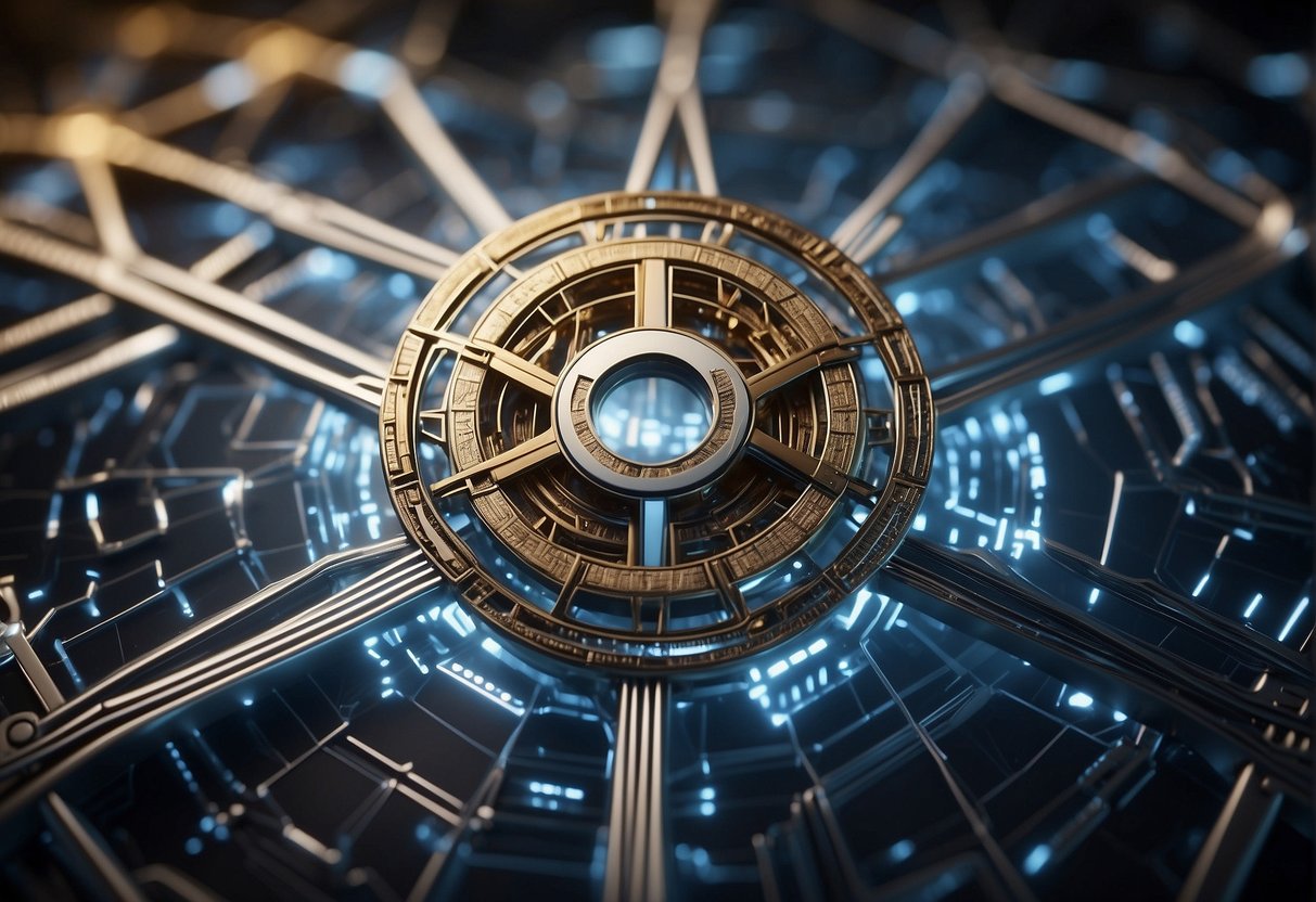 Various companies' logos interlocking in a web, representing strategic partnerships and collaborations in the field of AI cognition