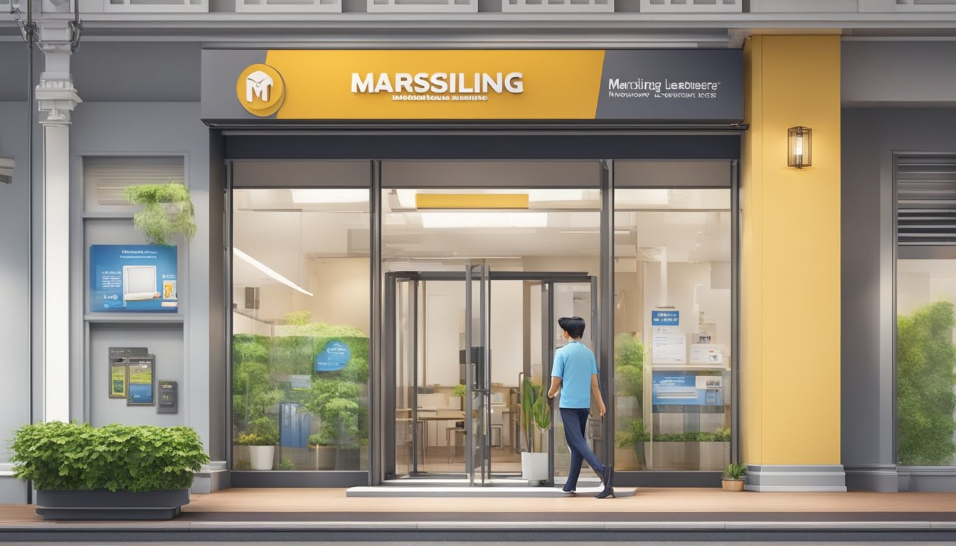The Marsiling money lender in Singapore is easily accessible with clear signage and a welcoming entrance. The building is modern and well-maintained, with a professional and secure atmosphere