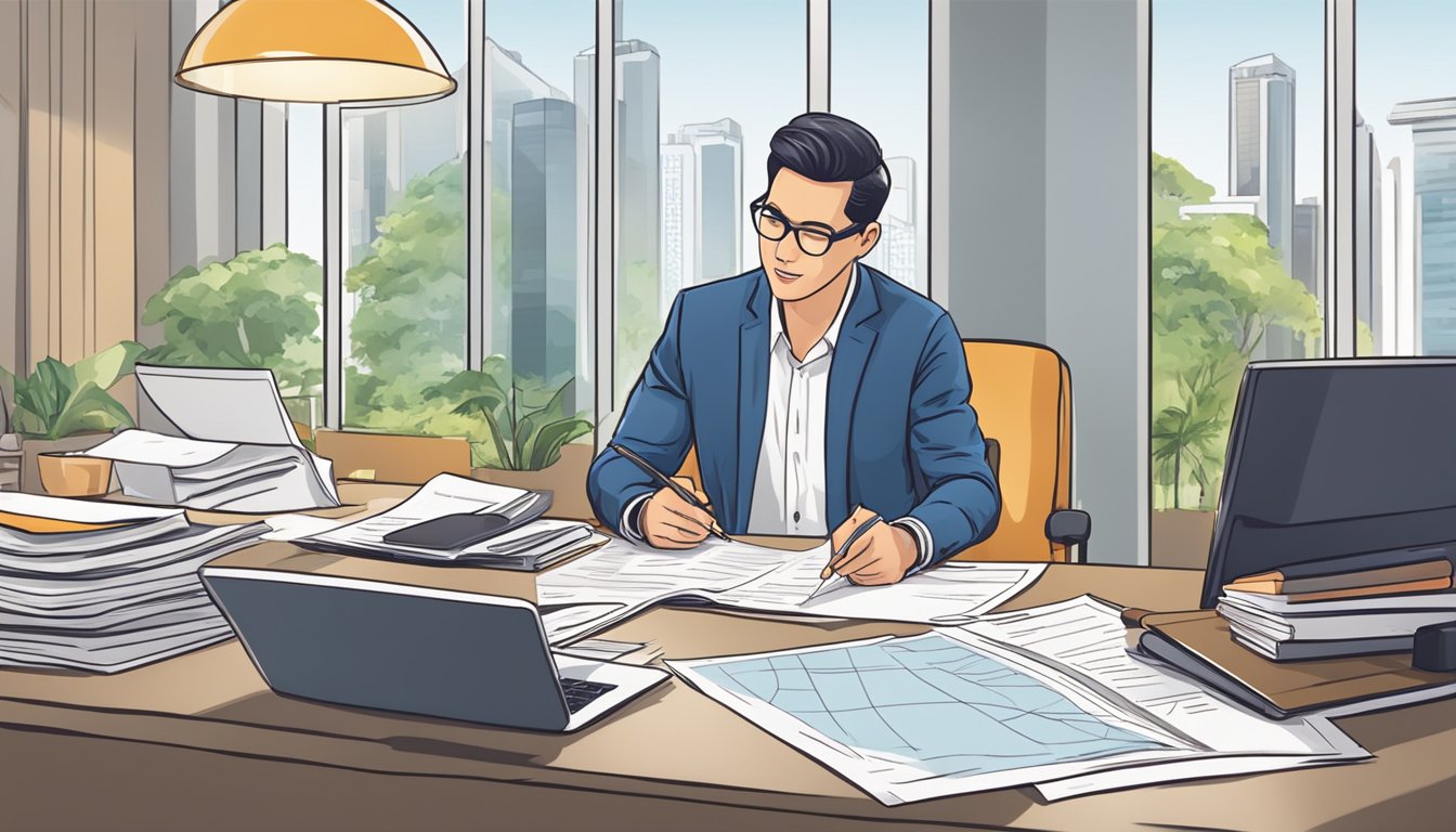 An American buyer reviews a list of frequently asked questions about purchasing property in Singapore
