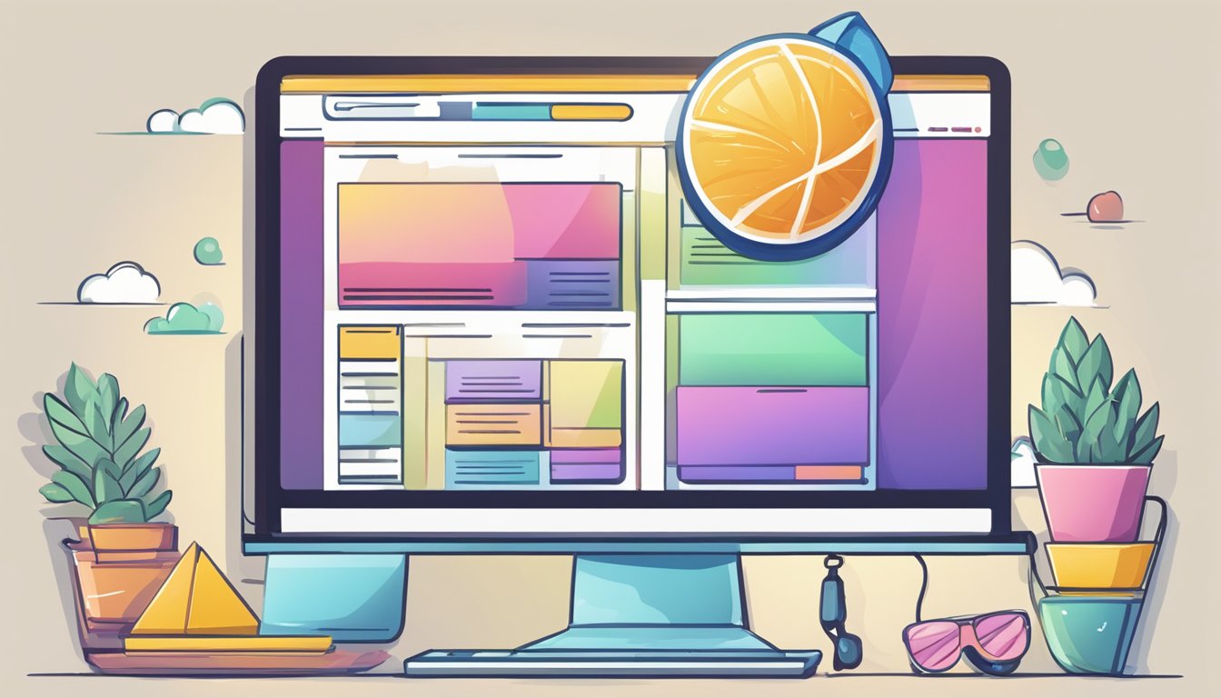 A computer screen with a mouse cursor clicking on a "buy now" button for bathers on an online shopping website