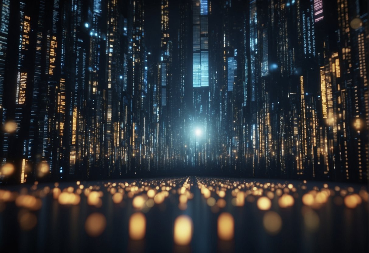 Various data sources (text, image, audio) are processed by AI algorithms, resulting in diverse representations. AI models analyze and interpret this multimodal data for various applications