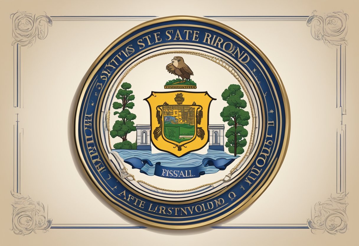 The state seal of Rhode Island with the word "Apostille" prominently displayed