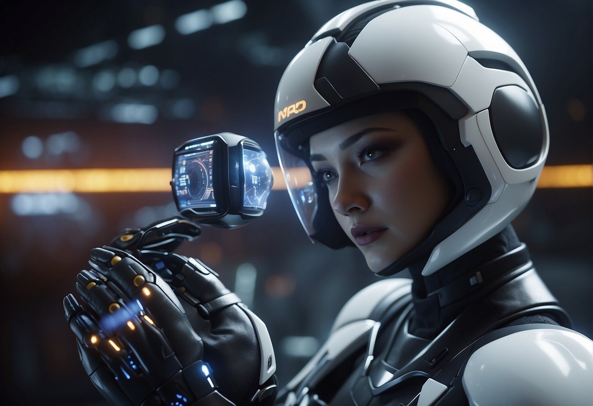 AI systems control game mechanics, adjusting difficulty and behavior in real-time. Virtual characters interact with dynamic environments, adapting to player actions