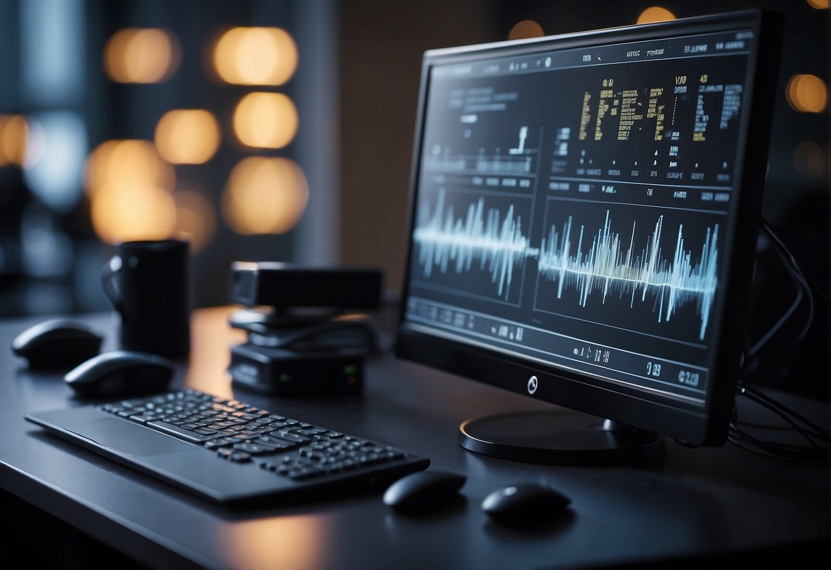 A computer screen with various video clips being analyzed and summarized using AI technology