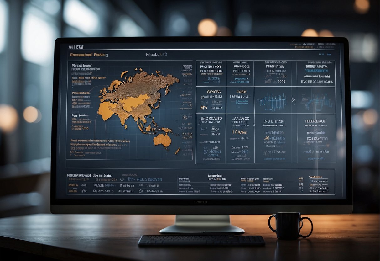 An AI system displays a list of frequently asked questions related to trend forecasting