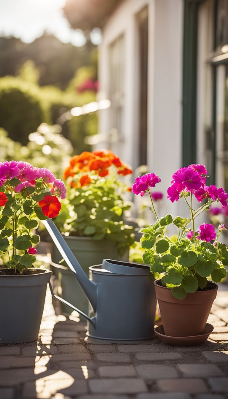 Unleash your green thumb and create a stunning container garden with our guide to growing geraniums - perfect for adding a touch of elegance to any space.