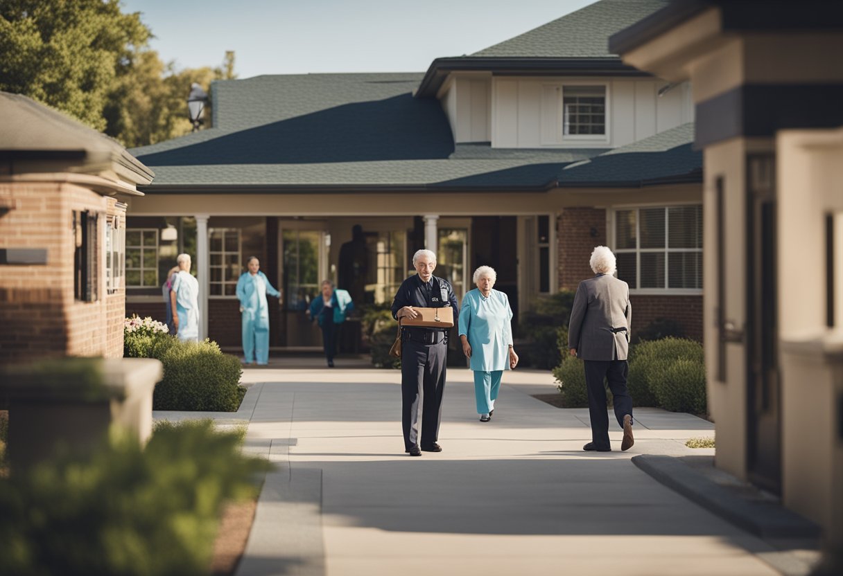 A person with a criminal record is denied entry into an assisted living facility, while others are welcomed with open arms