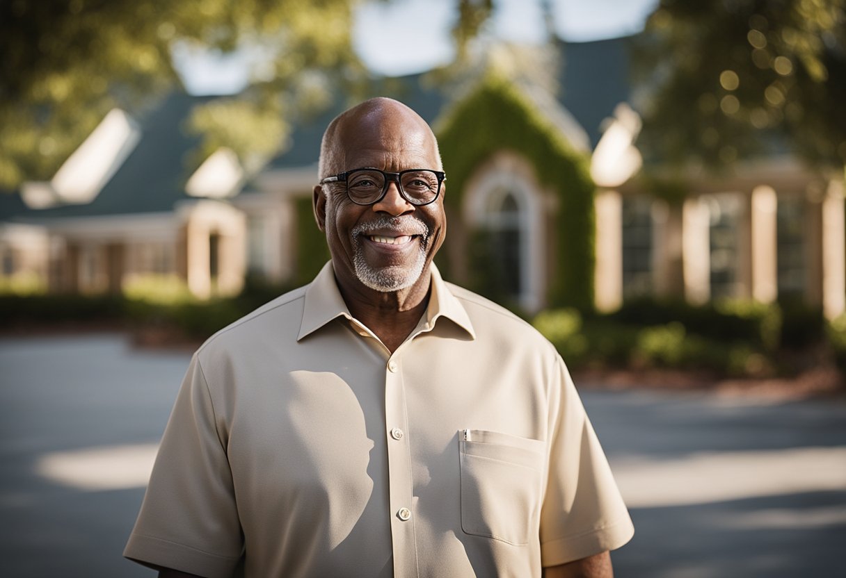 J. Anthony Brown exited the assisted living facility
