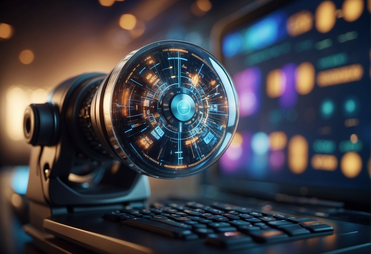 An AI algorithm analyzes data from various channels to create targeted content for marketing purposes