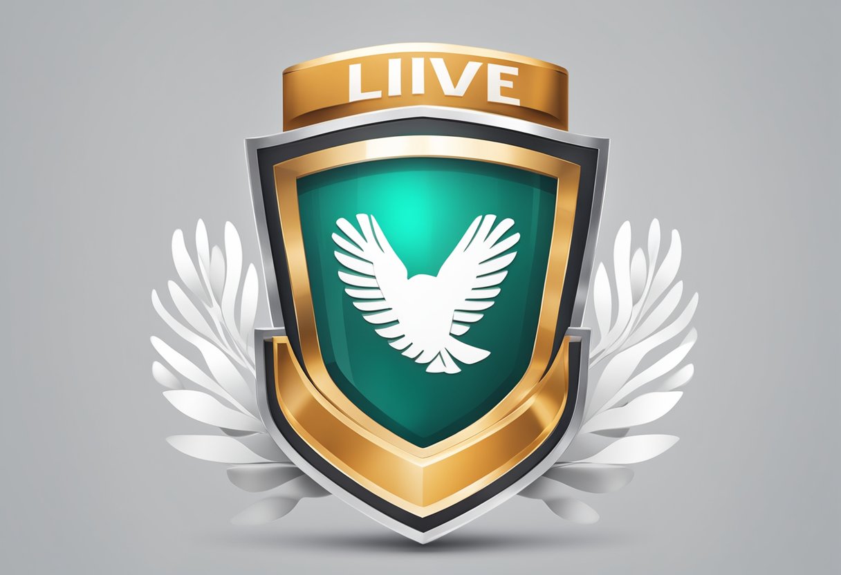 A healthy liver surrounded by a shield symbolizing quality and safety standards, with Liv Pure logo displayed prominently