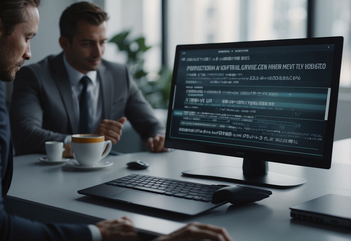 An AI translating video with subtitles and transcriptions. Text appears on screen as video plays