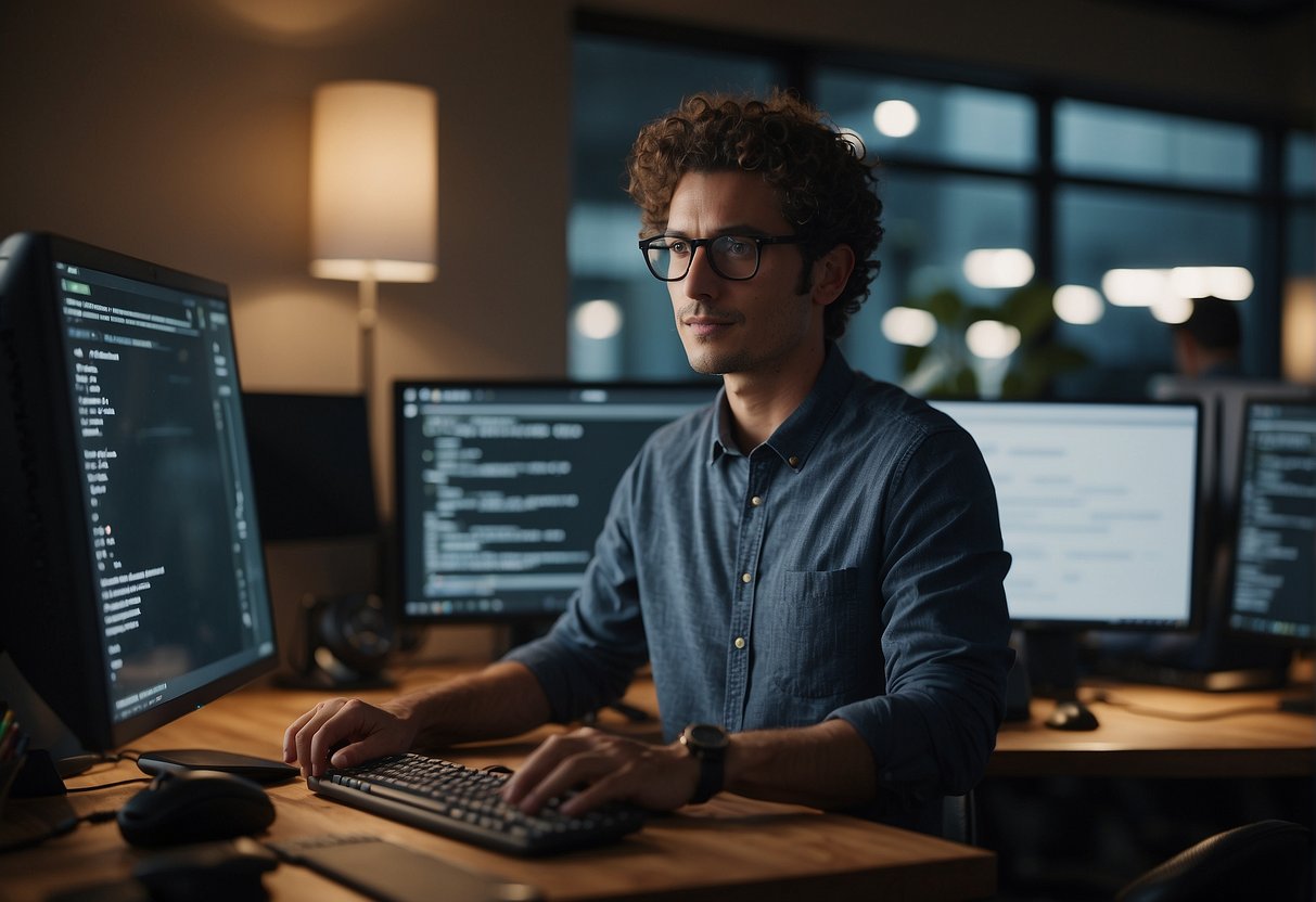 A Microsoft designer answering FAQs on a computer screen