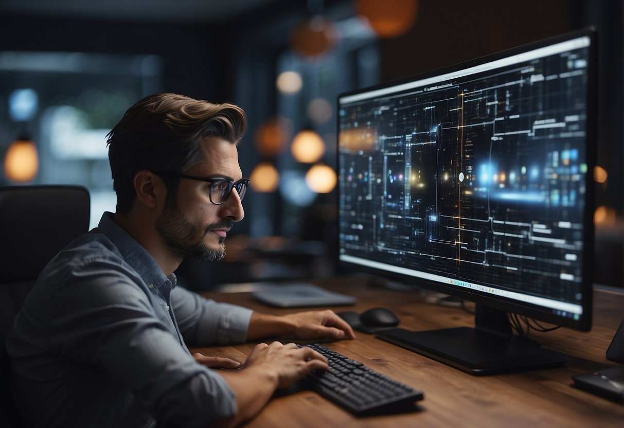 A user struggles to navigate between AI and Google interfaces, feeling overwhelmed by the conflicting user experiences