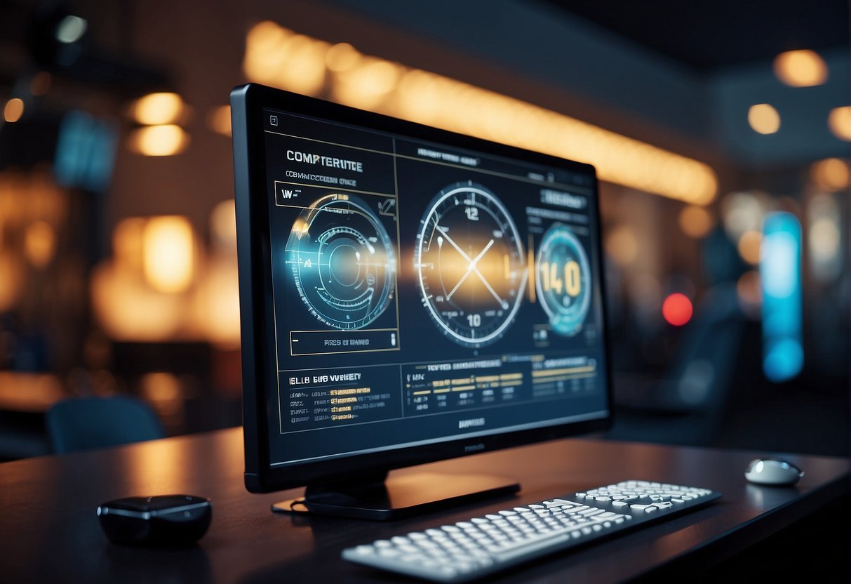 A computer screen displaying various prompt optimization strategies and futuristic engineering concepts