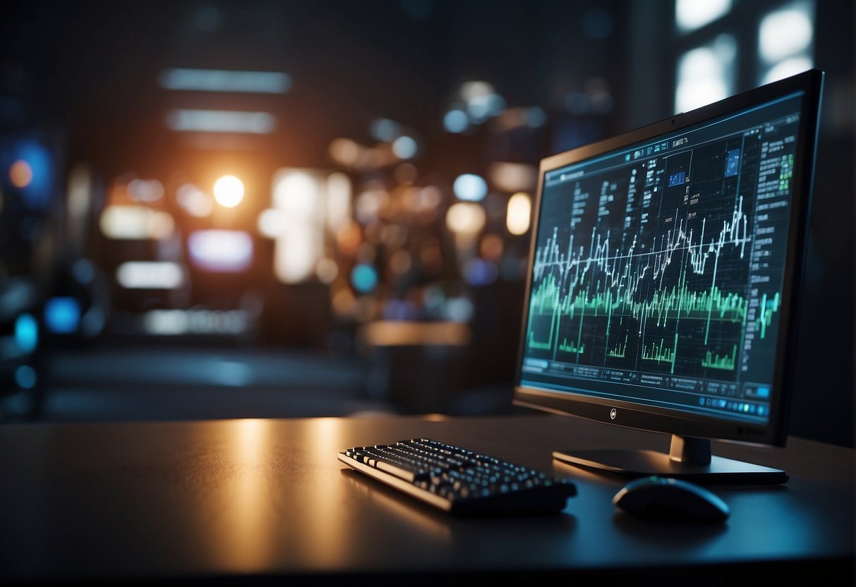 A computer screen displaying AI algorithms analyzing and personalizing video content